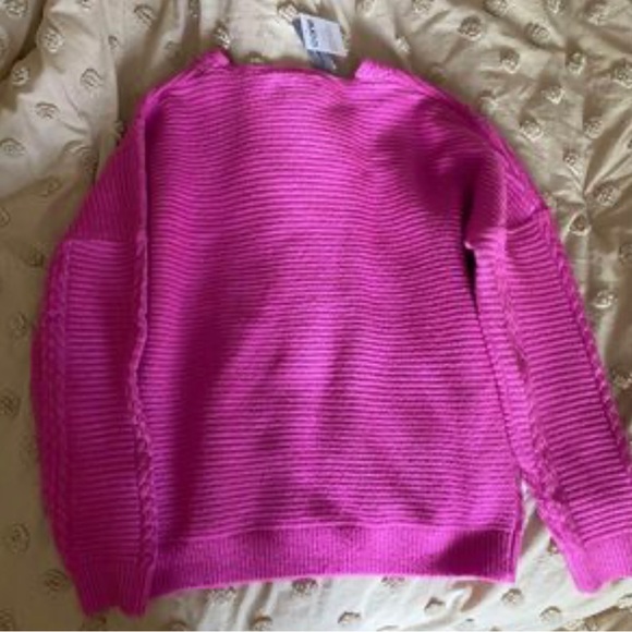 Warehouse One Fushia Sweater Large - Picture 2 of 3